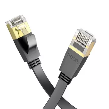 Hoco US07 General Pure Copper Flat Network Cable (10m) Black