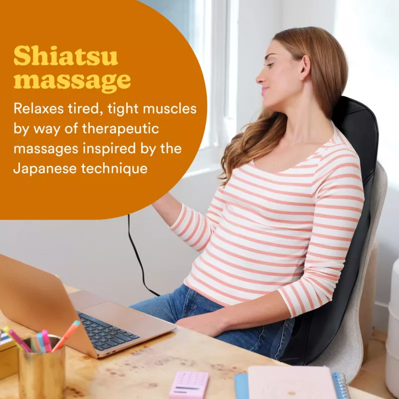 Homedics SBM-65H-EU Shiatsu Experience nugaros masažuoklis su šiluma