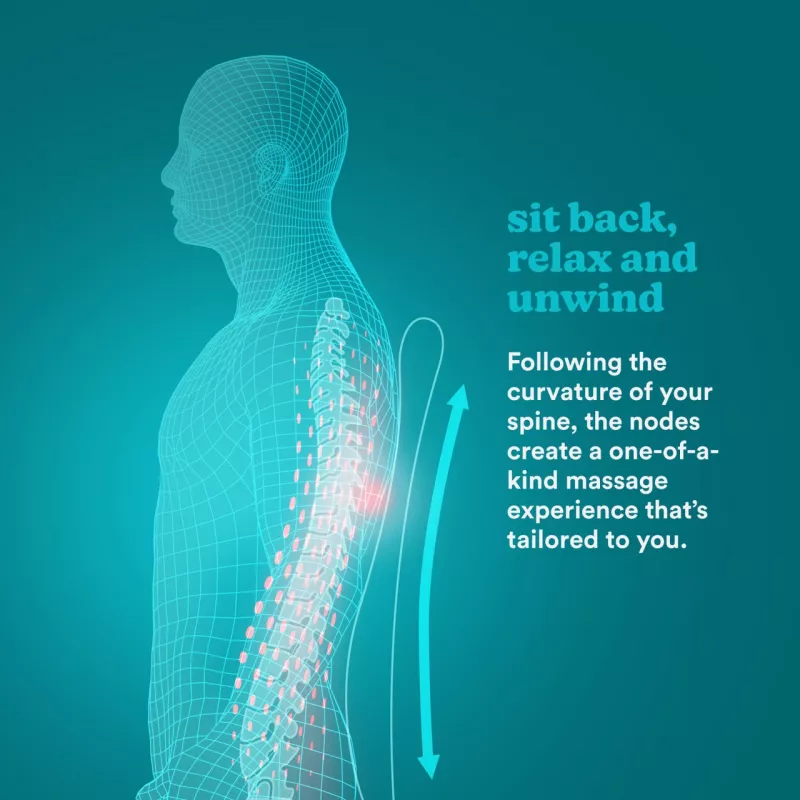 Homedics SBM-65H-EU Shiatsu Experience nugaros masažuoklis su šiluma