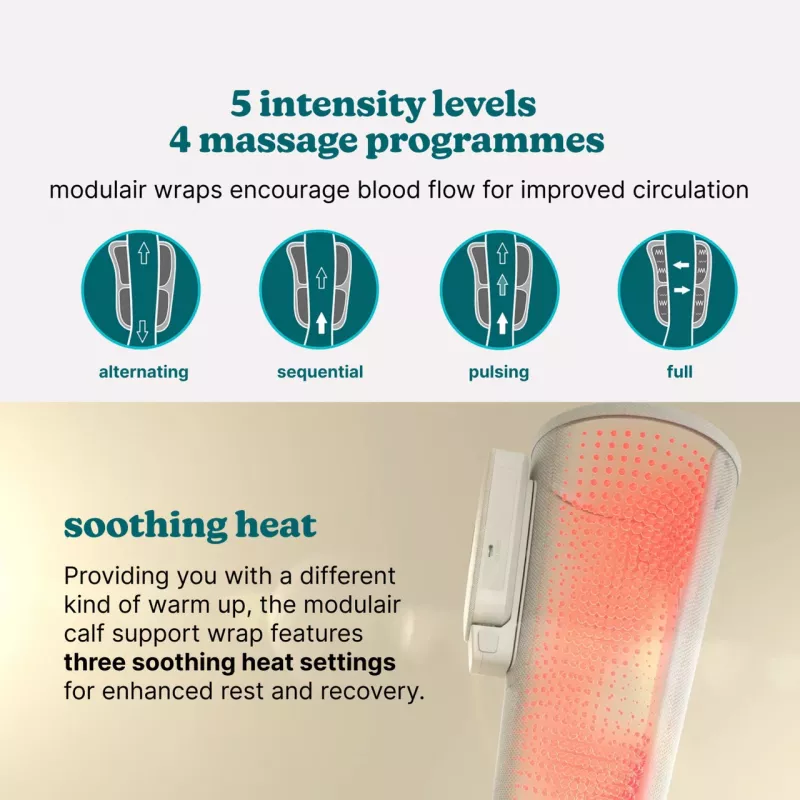 Homedics SR-CMC10H Modulair Calf Wrap Massager with Soothing Heat