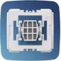 Homematic IP adapteris, skirtas Gira New Generation, 20 vnt. pakuotė, balta, plastikas, IP20, montavimas ant sienos, varžtai pridėti