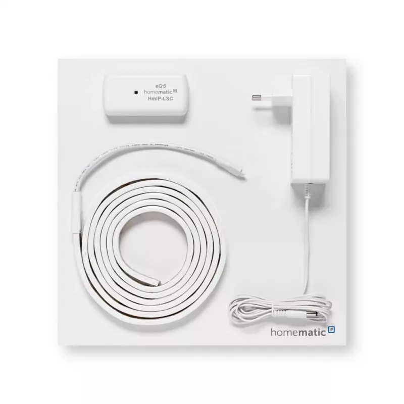 Homematic IP Lightstrip Set, 2 m, RGBW, Tunable White, Self-adhesive, IP20, Safety Class III