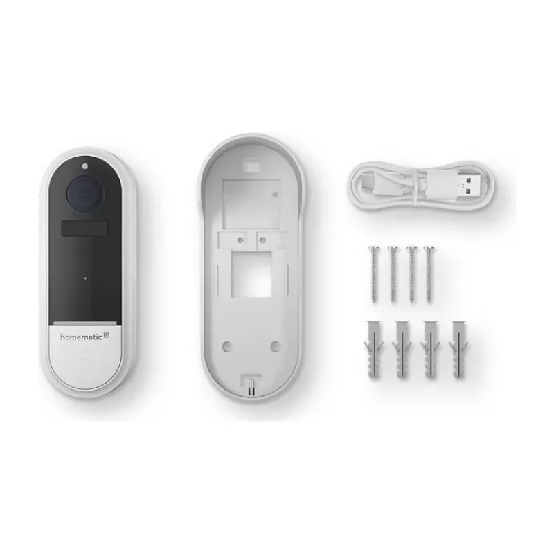 Homematic IP vaizdo durų skambutis HmIP-CODB, 3 MP, Wi-Fi, baltas