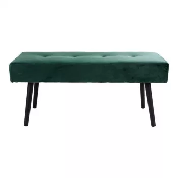 House Nordic batų suolelis aksominis žalias 100x35x44