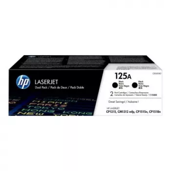 HP 125A dviejų kasečių rinkinys juodas tonerio kasetė (CB540AD)