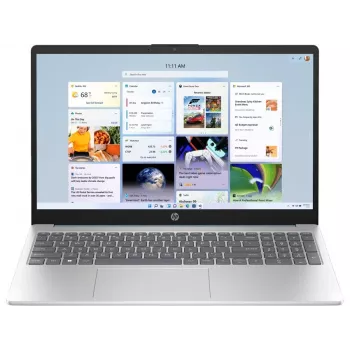HP 15-fd0287ns nešiojamasis kompiuteris 15,6 colio FHD IPS | Intel Core i7-1355U 13th Gen | 16GB DDR4 | 512GB SSD | Intel Iris Xe Graphics | Windows 11 Home | Wi-Fi 6 | sidabrinis