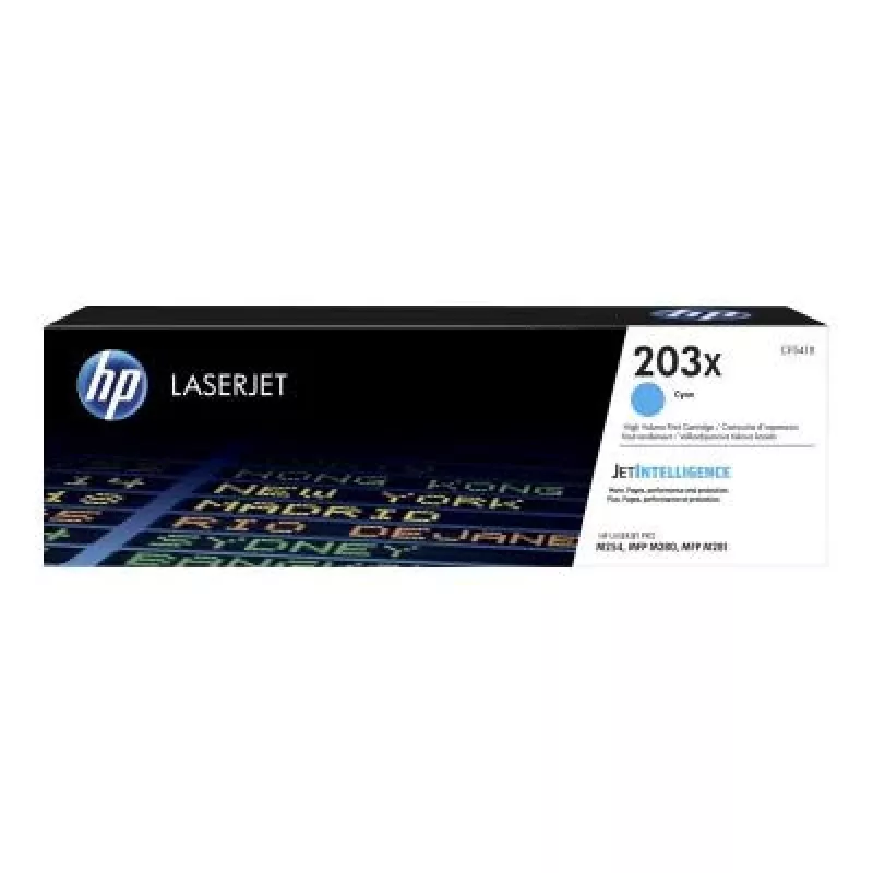 HP 203X High Yield Cyan Toner Cartridge (CF541X) - Original HP