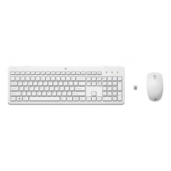 HP 230 Wireless Mouse and Keyboard Combo - French Layout - 1600 DPI - Black
