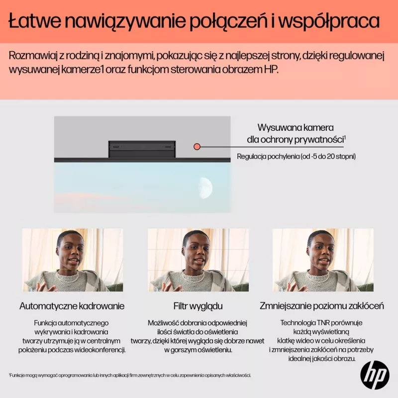 HP 24-cr0332nw AMD Ryzen 7 7730U 23,8 inch Full HD All-in-One PC, 16 GB DDR4, 512 GB SSD, Windows 11 Home, Wi-Fi 6, balta