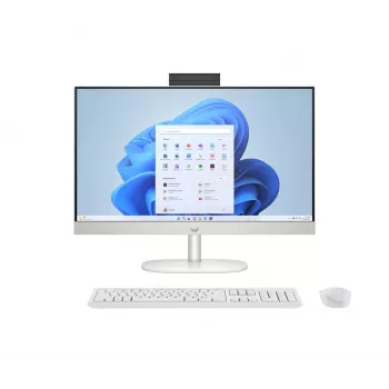 HP 24-cr0332nw AMD Ryzen 7 7730U 23,8 inch Full HD All-in-One PC, 16 GB DDR4, 512 GB SSD, Windows 11 Home, Wi-Fi 6, balta