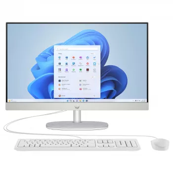 HP 24-cr0430ng 23,8 colio All-in-One stalinis kompiuteris, Intel Core i3-1315U, 8GB RAM, 256GB SSD, Windows 11 Home, baltas