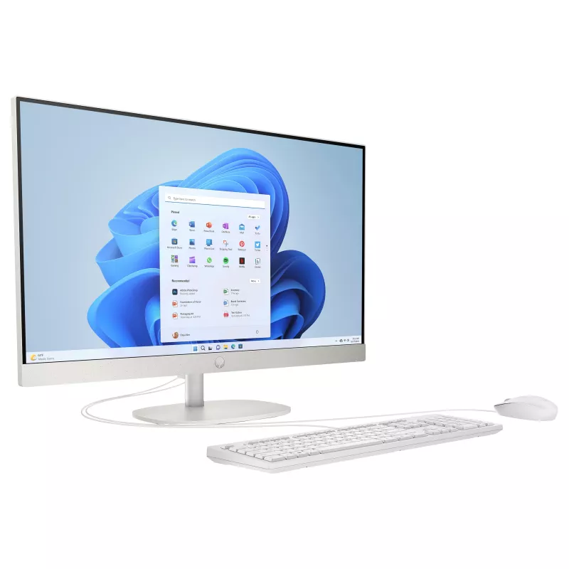 HP 27-cr0457ng All-in-One kompiuteris, 27 colių FHD ekranas, Intel Core i5-1335U, 8GB RAM, 512GB SSD, Windows 11 Home, baltas