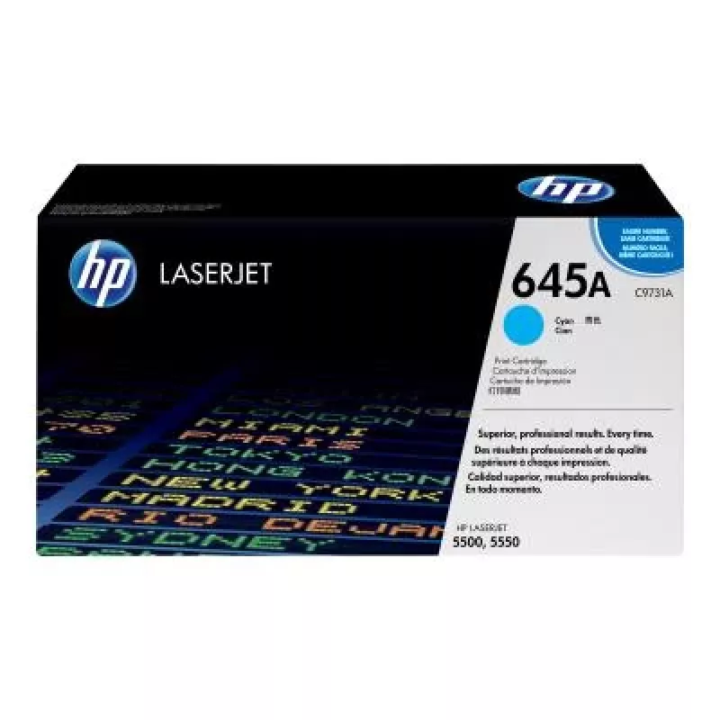 HP 645A Cyan Original Toner Cartridge (C9731A)