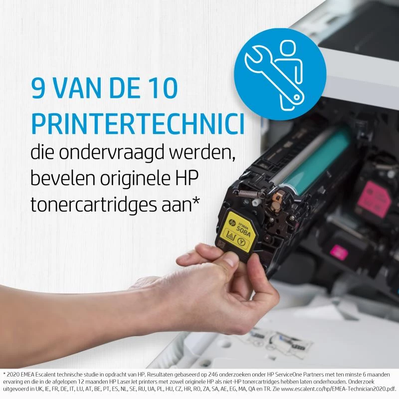 HP 646A geltonos spalvos tonerių kasetė (CF032A) – standartinė išeiga