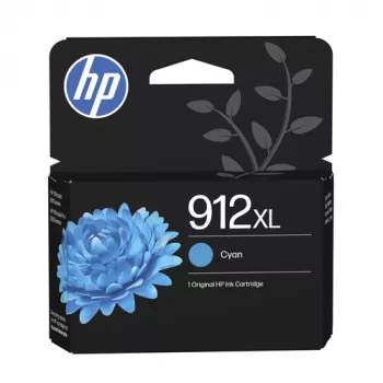 HP 912XL High Yield Cyan Original Ink Cartridge (8.5 ml, 700 Pages) - 3YL81AE#LS1