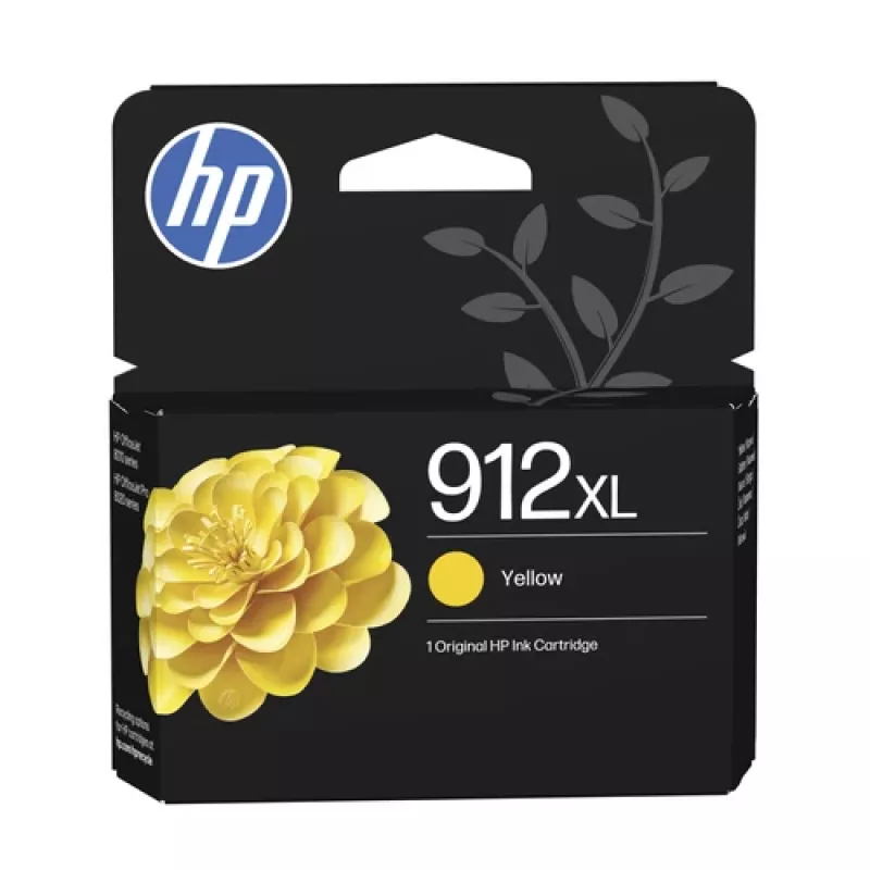HP 912XL High Yield Yellow Original Ink Cartridge (3YL83AE#LS1)