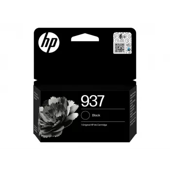 HP 937 juodas originalus rašalo kasetė – pigmentinis, standartinės talpos (4S6W5NE#LS3)