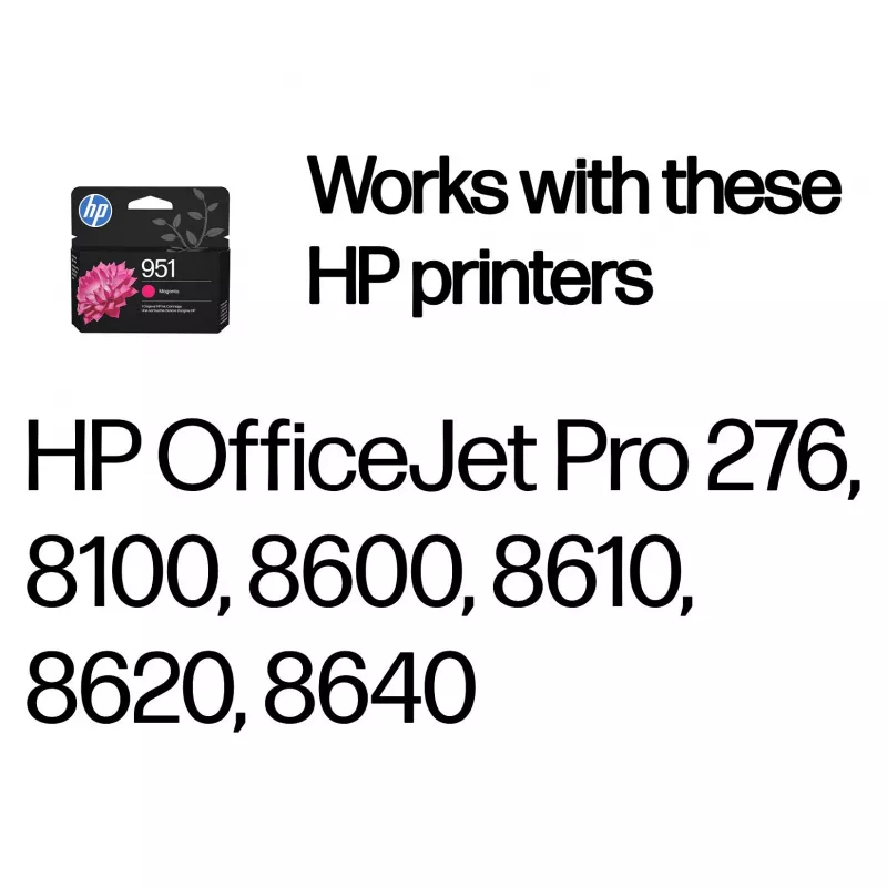 HP 951 Original rausvos spalvos rašalo kasetė 8ml (700 puslapių) Officejet Pro