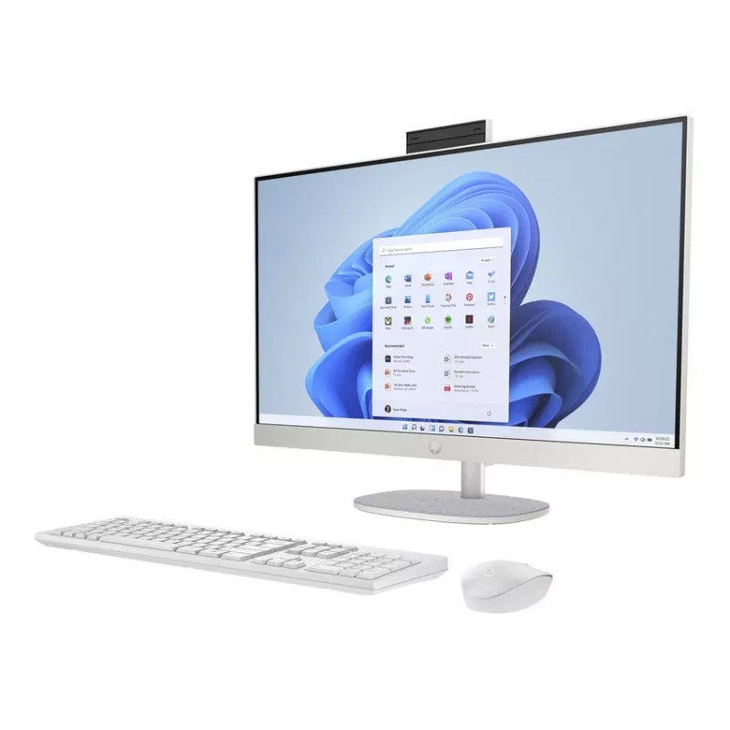HP All-in-One 27-cr0067nf, AMD Ryzen 7 7730U, 16 GB RAM, 512 GB SSD, 27 inch Full HD IPS, Windows 11 Home, White