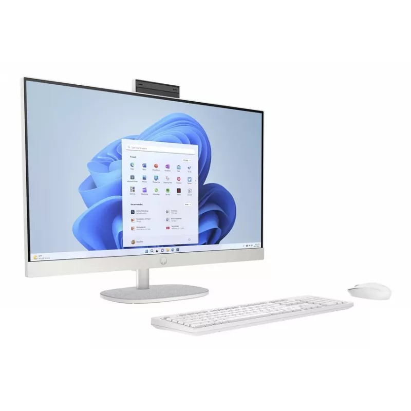 HP All-in-One 27-cr0067nf, AMD Ryzen 7 7730U, 16 GB RAM, 512 GB SSD, 27 inch Full HD IPS, Windows 11 Home, White