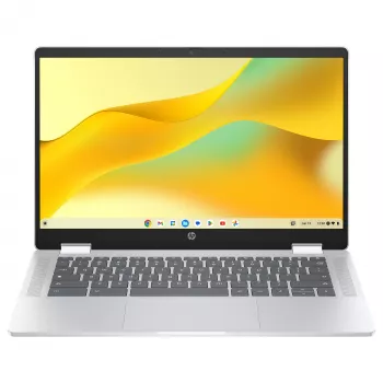 HP Chromebook x360 14b-cd0420ngx - 14 inch FHD IPS Touchscreen Convertible - Intel N200 - 8GB RAM - 128GB UFS - Chrome OS - sidabrinis