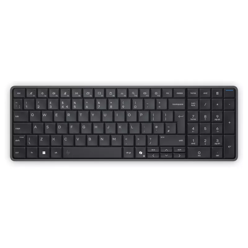 HP EliteBoard G1a Next Gen AI PC - AMD Ryzen AI 5, 16GB RAM, 512GB SSD, Windows 11 Pro, Wi-Fi 6E, juoda