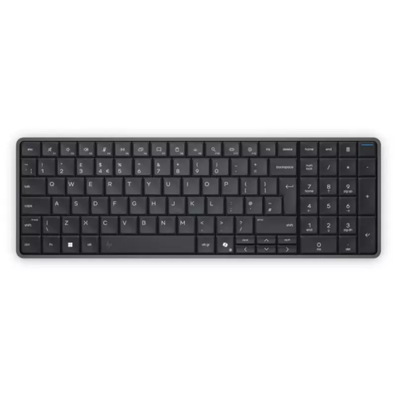 HP EliteBoard G1a Next Gen AI PC - AMD Ryzen AI 5, 16GB RAM, 512GB SSD, Windows 11 Pro, Wi-Fi 6E, juoda