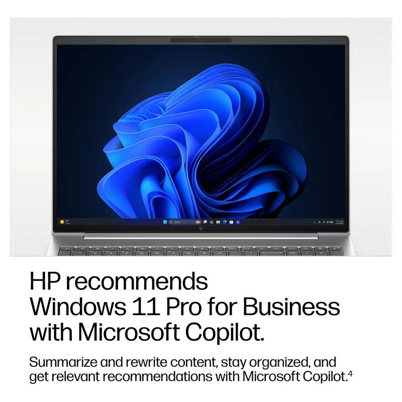 HP EliteBook 6 G2i 16 inch WUXGA Intel Core 5 320 16GB RAM 512GB SSD Windows 11 Pro sidabrinis nešiojamas kompiuteris