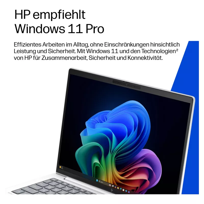 HP EliteBook 8 G2i 14 colių Intel Core Ultra 7 355 32GB RAM 1TB SSD Windows 11 Pro verslo nešiojamasis kompiuteris (sidabrinis, vokiška klaviatūra)