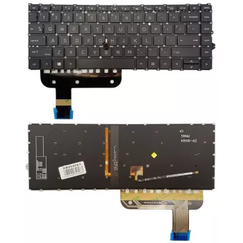 HP EliteBook 845 G7 klaviatūra su apšvietimu ir Trackpoint, US English (QWERTY), juoda