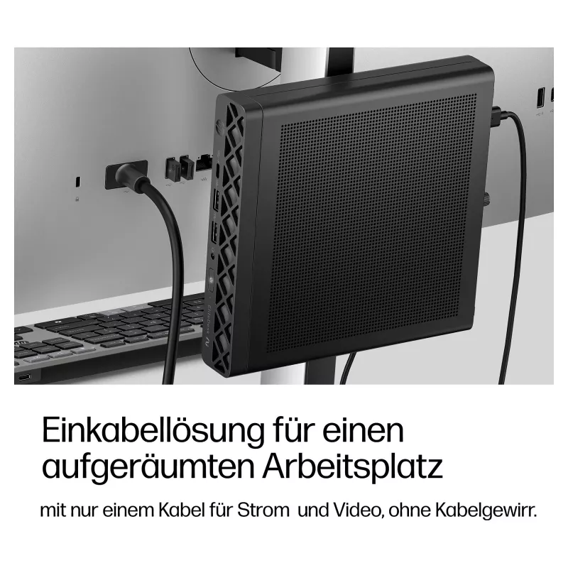 HP EliteDesk 8 Mini G2a Mini kompiuteris, AMD Ryzen AI 5 435, 16GB RAM, 512GB SSD, Windows 11 Pro, juoda