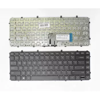 HP Envy 4-1000 serijos pakaitinė klaviatūra - Nordic išdėstymas, apšviesta, juoda, su rėmeliu
