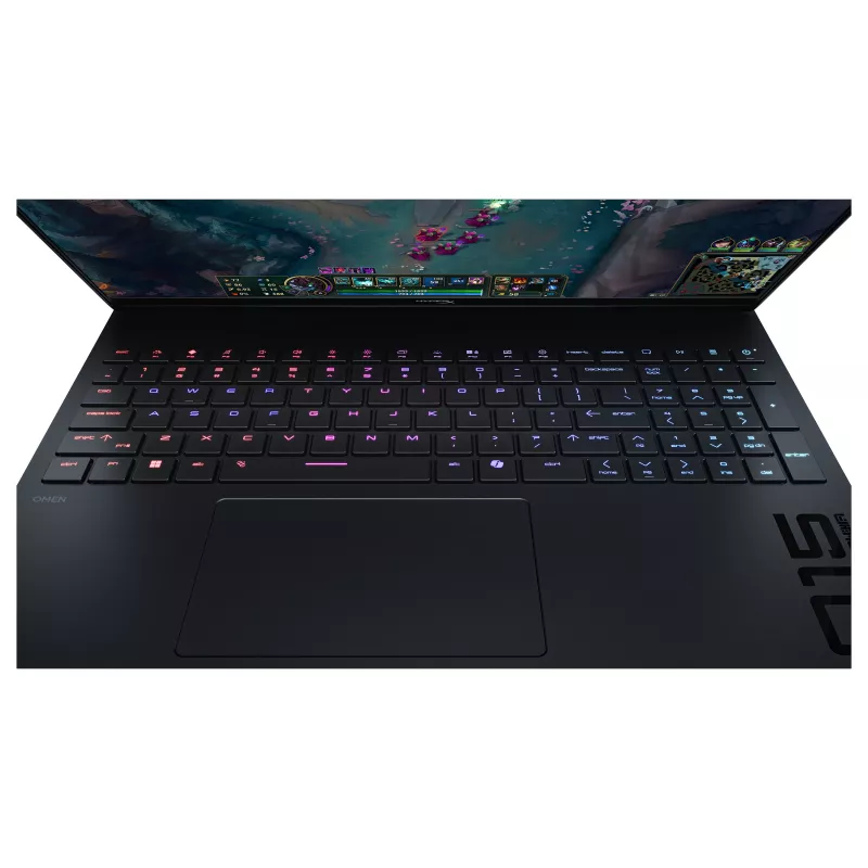 HP HyperX OMEN 15-gb0177ng žaidimų nešiojamasis kompiuteris, 15,6 colio FHD 144Hz, AMD Ryzen 7 8745HX, 16GB RAM, 512GB SSD, NVIDIA GeForce RTX 5060, FreeDOS