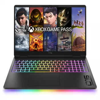 HP HyperX OMEN 16-ah1470ng žaidimų nešiojamasis kompiuteris, AMD Ryzen 7, RTX 5070 Ti, 32GB RAM, 1TB SSD, 16.1 inch QHD 270Hz, Windows 11 Home