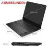 HP HyperX OMEN 16-am2172ng žaidimų nešiojamasis kompiuteris, 16.1 inch QHD IPS 165Hz, Intel Core i7-14650HX, 24GB DDR5, 1TB SSD, NVIDIA GeForce RTX 5070, FreeDOS, vokiška klaviatūra