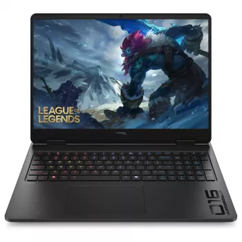 HP HyperX OMEN 16-ap1190ng žaidimų nešiojamasis kompiuteris, 16,1 colio QHD 165Hz, AMD Ryzen 9 8940HX, 16GB DDR5, 512GB SSD, RTX 5070, FreeDOS, vokiška klaviatūra