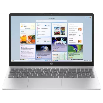HP Laptop 15-fd0325ne, Intel Core Ultra 5 120U, 24GB RAM, 512GB SSD, 15.6 inch Full HD, Windows 11 Home, sidabrinis