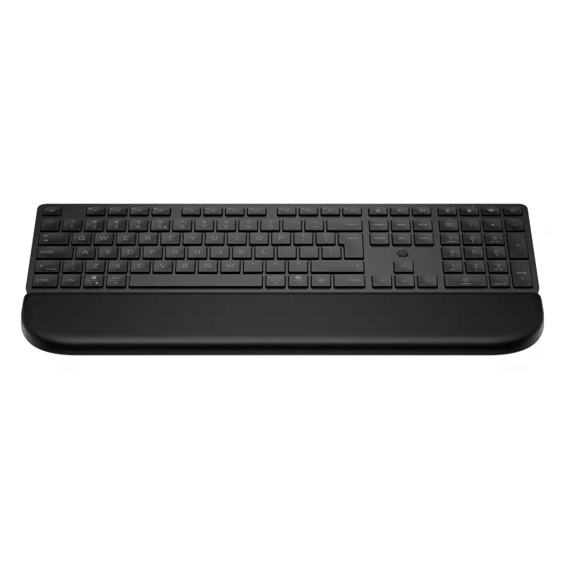 HP Multi-Device Dual-Mode klaviatūra - Dark Ash Silver / Juoda - Belaidė Bluetooth 5.2 ir 2,4 GHz - Pilno dydžio QWERTY - Žirkliniai klavišai - Tylūs klavišai - Iki 3 įrenginių - 20 mėnesių baterijos veikimo laikas - Windows/macOS/Chrome OS/Android/iOS