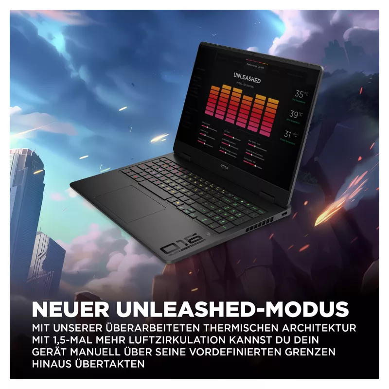 HP OMEN 16-am0471ng žaidimų nešiojamasis kompiuteris, 16 inch WUXGA 144Hz, Intel Core Ultra 7 255H, 16GB RAM, 512GB SSD, NVIDIA GeForce RTX 5050, FreeDOS, Shadow Black