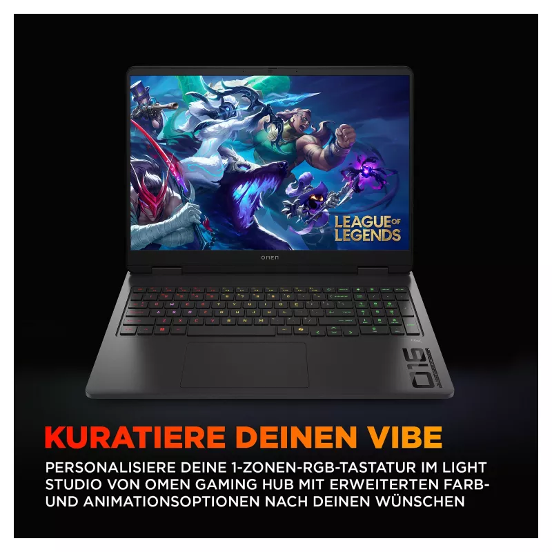 HP OMEN 16-am0471ng žaidimų nešiojamasis kompiuteris, 16 inch WUXGA 144Hz, Intel Core Ultra 7 255H, 16GB RAM, 512GB SSD, NVIDIA GeForce RTX 5050, FreeDOS, Shadow Black
