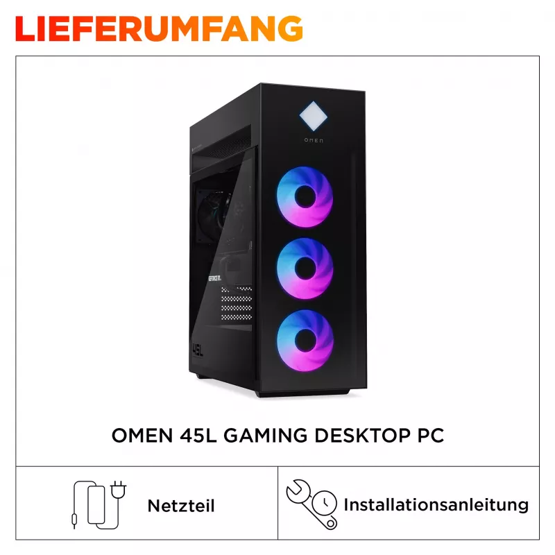 HP OMEN GT22-3795ng stalinis kompiuteris, Intel Core Ultra 9 285K, 64GB DDR5, 2TB SSD, NVIDIA RTX 5080, Windows 11 Home