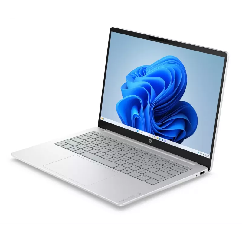 HP OmniBook 3 14-hu0012nwx 14 inch 2K IPS nešiojamasis kompiuteris - Intel Core 3 100U, 8GB DDR5, 256GB SSD, Windows 11 Home, Glacier Silver
