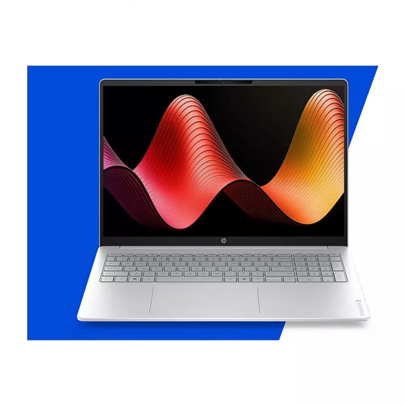 HP OmniBook 3 16-bu0055ngx 16 colių nešiojamasis kompiuteris, Intel Core Ultra 5 225U, 24GB DDR5 RAM, 512GB SSD, Windows 11 Home, sidabrinis