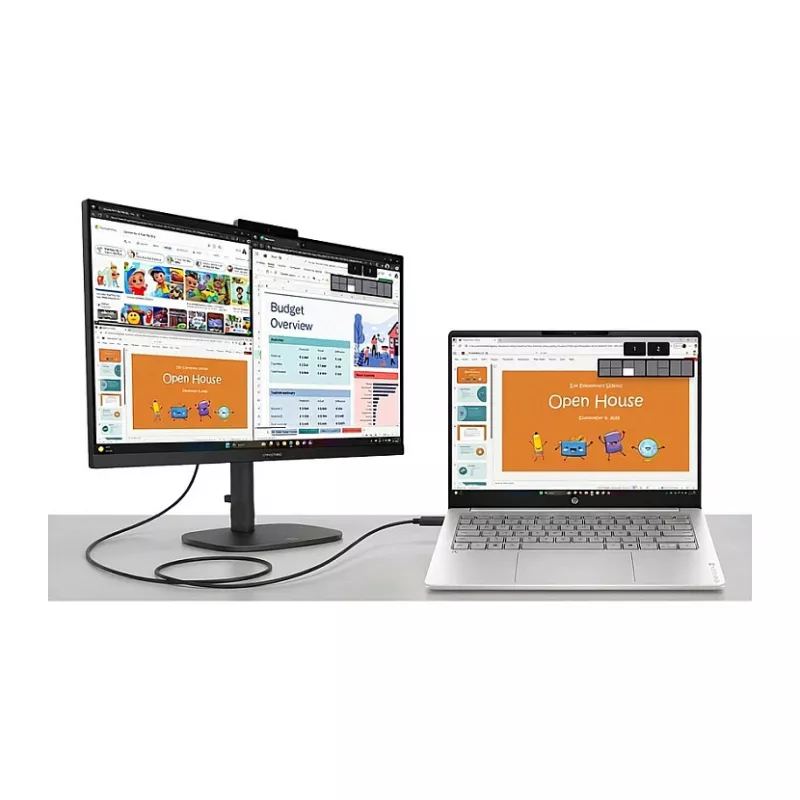 HP OmniBook 3 16-bu0055ngx 16 colių nešiojamasis kompiuteris, Intel Core Ultra 5 225U, 24GB DDR5 RAM, 512GB SSD, Windows 11 Home, sidabrinis