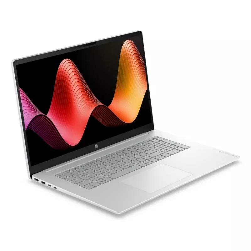 HP OmniBook 3 17-dk0152ng nešiojamas kompiuteris, 17,3 colio FHD IPS, Intel Core 5 120U, 8 GB RAM, 512 GB SSD, FreeDOS, Natural Silver, vokiška klaviatūra