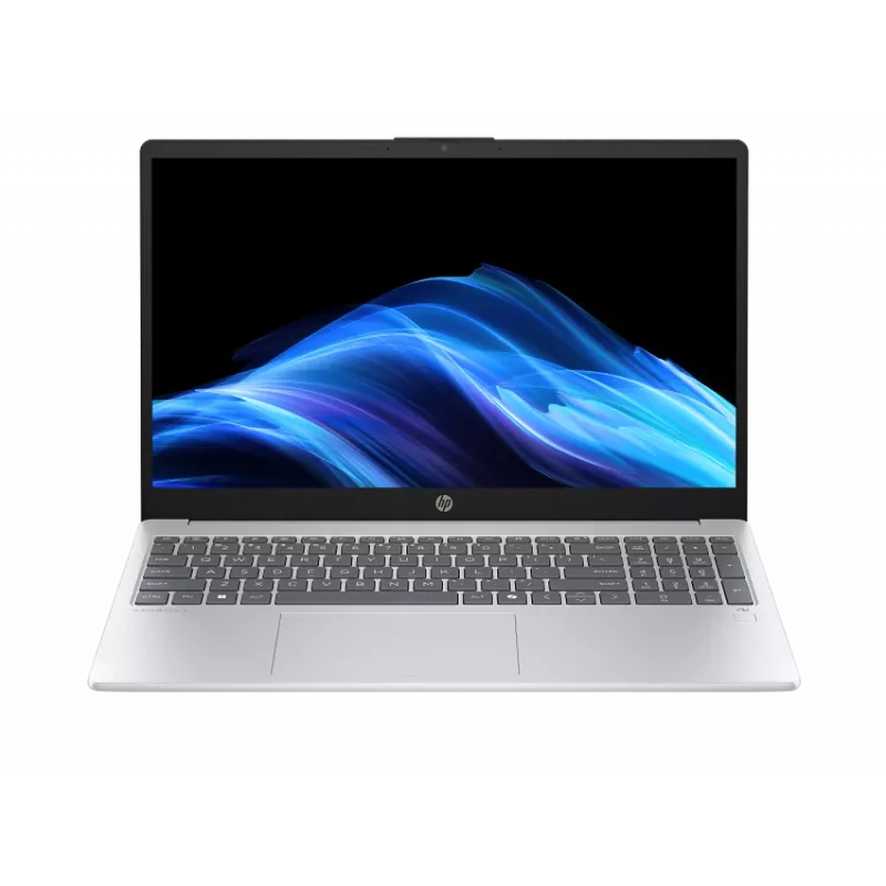 HP OmniBook 3 NGAI 15-fn0007ne nešiojamas kompiuteris, AMD Ryzen AI 5 340, 24 GB RAM, 512 GB SSD, 15,6 inch FHD, sidabrinis