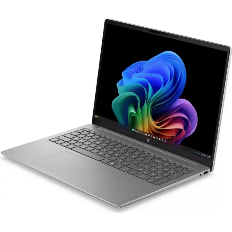 HP OmniBook 3 NGAI 16-bz0142nzx Laptop 16 colių WUXGA Qualcomm Snapdragon X Elite 16GB RAM 512GB SSD Windows 11 Home sidabrinis