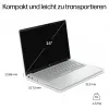 HP OmniBook 5 14-hh0470ngx nešiojamas kompiuteris, Intel Core Ultra 7 155H, 16GB RAM, 512GB SSD, 14 colių WUXGA IPS, Windows 11 Home, vokiška klaviatūra, sidabrinis