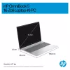 HP OmniBook 5 16-af1450ngx, 16 colių WUXGA IPS, AMD Ryzen 5 7225U, 16GB DDR5, 512GB SSD, Windows 11 Home, Natural Silver, vokiška klaviatūra
