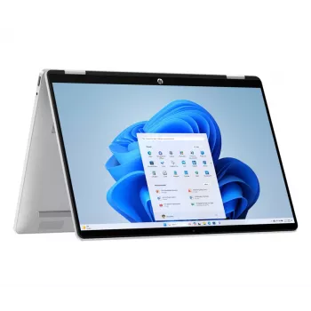 HP OmniBook 5 Flip 14-fp0014np nešiojamas kompiuteris, Intel Core Ultra 7 150U, 16 GB RAM, 512 GB SSD, 14.0 inch WUXGA jutiklinis, Windows 11 Home, Natural Silver